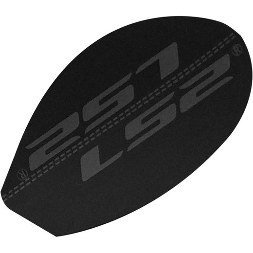 LS2 HELMETS LS2 PLATE ALUMINUM CHIN BAR FF399 MATT BLACK