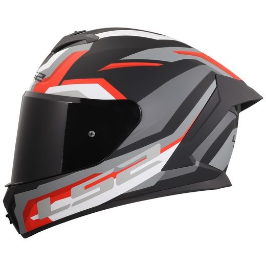 LS2 HELMETS LS2 FF820 RAPID III HYPER BLACK RED