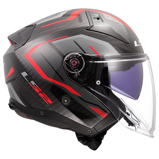 LS2 HELMETS LS2 OF603 INFINITY II C URUS RED-06