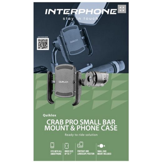 INTERPHONE UNIVERZÁLNÍ DRŽÁK CRAB QUIKLOX, ÚCHYT NA ZRCÁTKO