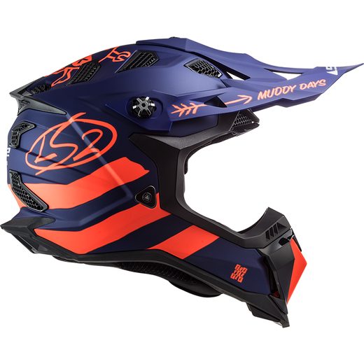 LS2 HELMETS LS2 MX700 SUBVERTER CARGO MATT BLUE FLUO