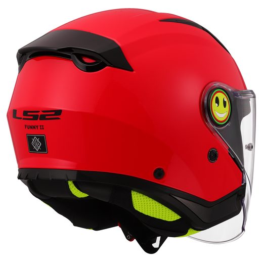 LS2 HELMETS LS2 OF622 FUNNY II SOLID RED