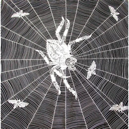 BIKERSMODE ŠÁTEK BAVLNA PAVOUK V SÍTI