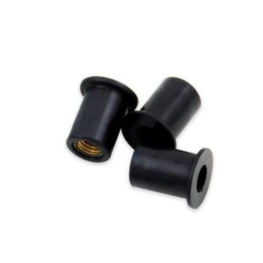 BB MATKA V GUMĚ M6X1MM BLACK