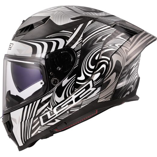 LS2 HELMETS LS2 FF807 DRAGON ENTHUM SILVER