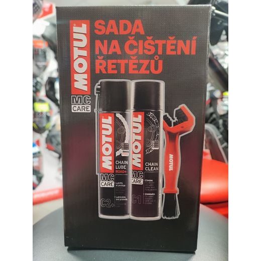 MOTUL SADA NA ČIŠTĚNÍ ŘETĚZU C2+ C1 + KARTÁČ NA ŘETĚZ
