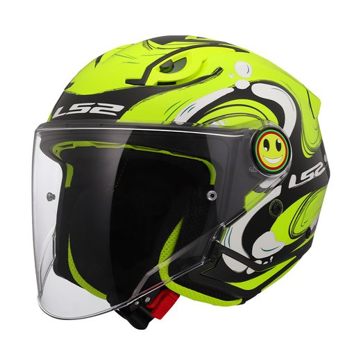 LS2 HELMETS LS2 OF622 FUNNY II GLUP H-VIS YELLOW L