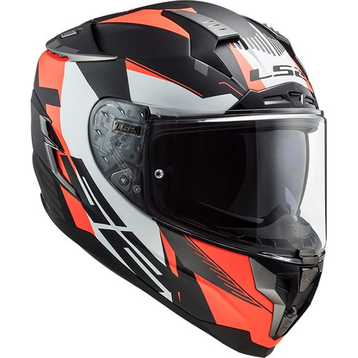 LS2 PŘILBA FF327 CHALLENGER SQUADRON MATT FLUO ORANGE (PINLOCK)