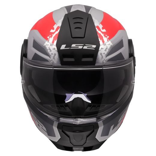 LS2 HELMETS LS2 FF902 SCOPE II OXYD GREY RED-06