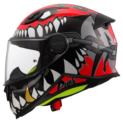 LS2 HELMETS LS2 FF812 KID PUNK GREY RED S