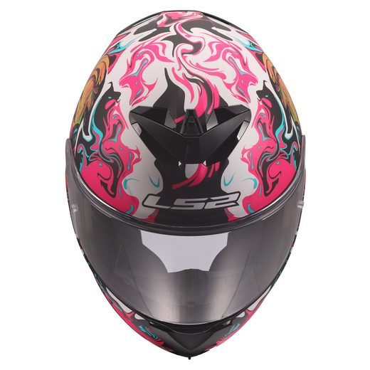 LS2 HELMETS LS2 FF820 RAPID III CYBERG PURPLE CYAN