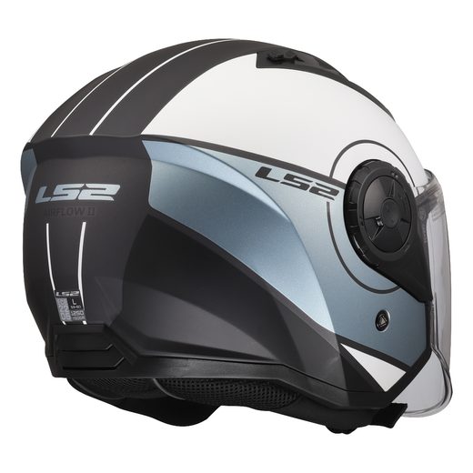 LS2 HELMETS LS2 OF616 AIRFLOW II COVER GREY BLUE-06