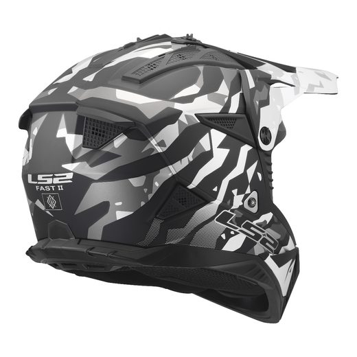 LS2 HELMETS LS2 MX708 FAST II GROTESK BLACK GREY-06