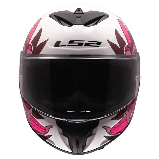 LS2 HELMETS LS2 FF820 RAPID III POPPIES II WHITE PINK
