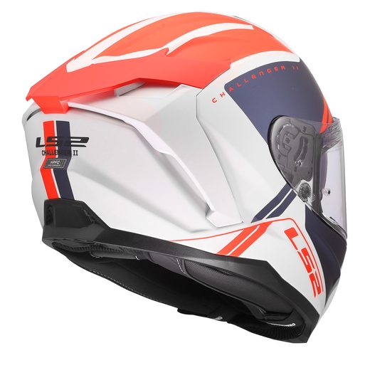 LS2 HELMETS LS2 FF817 CHALLENGER II TITAN WHITE BLUE RED