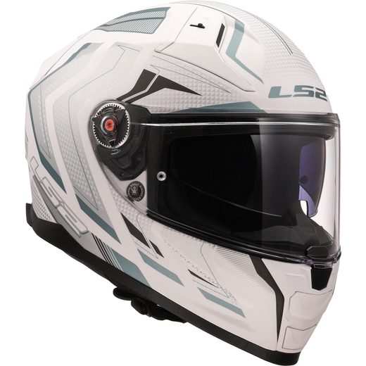 LS2 HELMETS LS2 FF811 VECTOR II ALIZER M.WHITE SILVER-06