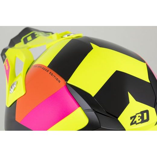ZED PŘILBA DĚTSKÁ X1.9D TENDO YELLOW FLUO/PINK/ORANGE/BLACK