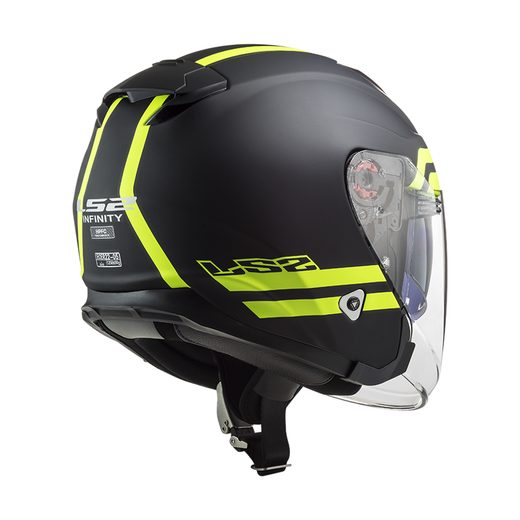 LS2 HELMETS LS2 OF521 INFINITY HYPER M.TITANIUM H-V YELLOW