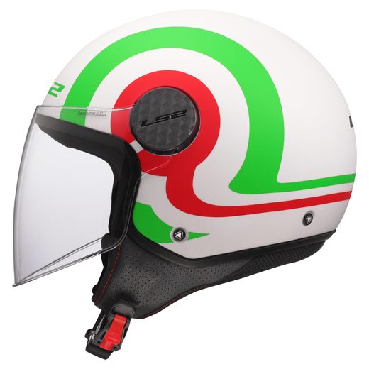 LS2 HELMETS LS2 OF558 SPHERE LUX II URBY WHITE GREEN RED-06