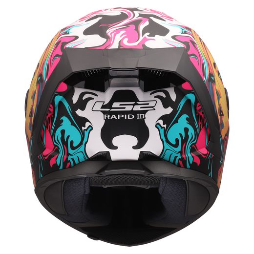 LS2 HELMETS LS2 FF820 RAPID III CYBERG PURPLE CYAN