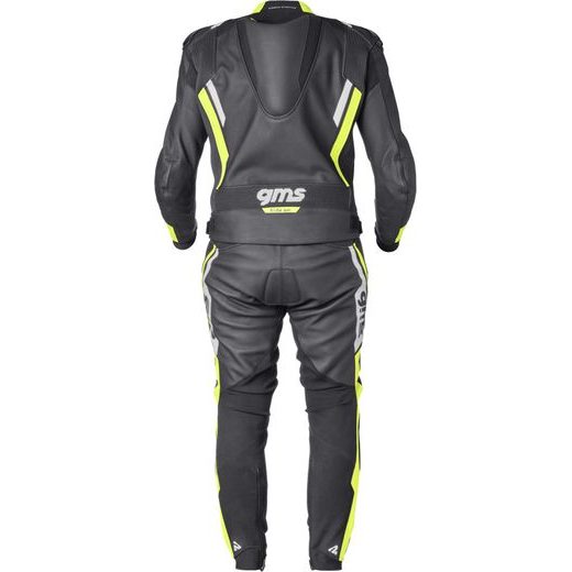 2PCS LEATHER SUIT GMS GR-1 ZG70000 ČERNO-ŽLUTO-BÍLÁ 52H