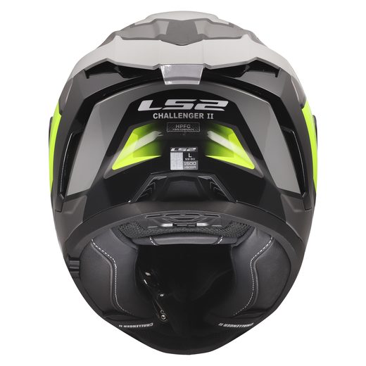 LS2 HELMETS LS2 FF817 CHALLENGER II VIPER GREY H-V YELLOW