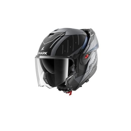 SHARK PŘILBA OXO RYDGER MAT BLACK/BLUE/GREY