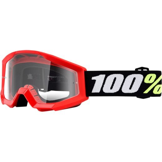 100% BRÝLE STRATA MINI KIDS CLEAR RED