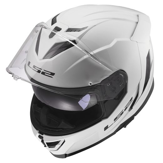 LS2 HELMETS LS2 FF818 STORM III SOLID GLOSS WHITE