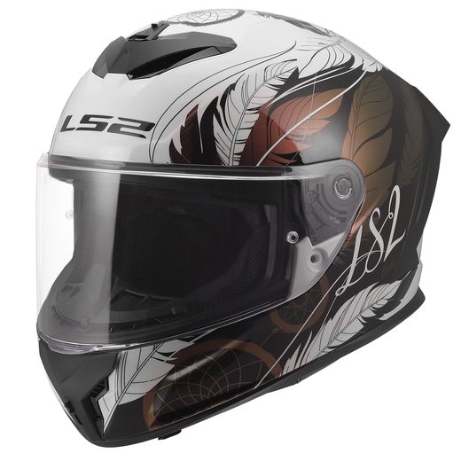 LS2 HELMETS LS2 FF820 RAPID III BOHO WHITE BLACK PINK