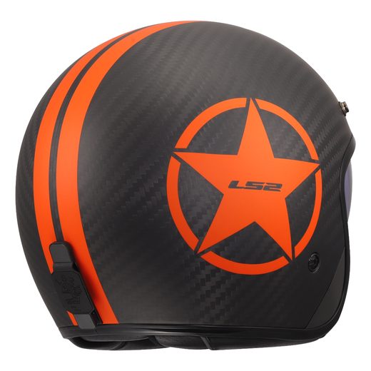 LS2 HELMETS LS2 OF601 BOB II C STAR ORANGE-06