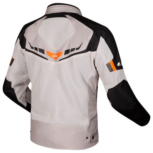 LS2 HELMETS LS2 GARDA AIR LADY JACKET BLACK GREY H-V ORANGE 3XL
