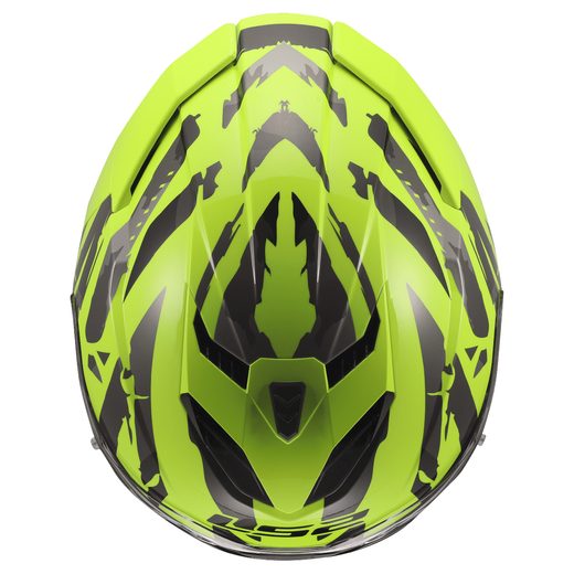 LS2 HELMETS LS2 FF818 STORM III KAOS H-V YELLOW