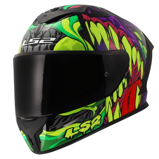 LS2 HELMETS LS2 FF820 RAPID III LYCANT PURPLE GREEN