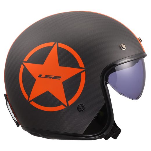 LS2 HELMETS LS2 OF601 BOB II C STAR ORANGE-06