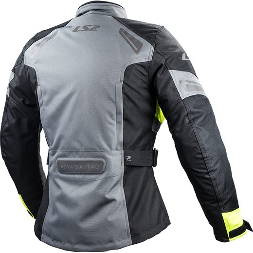 LS2 HELMETS LS2 PHASE LADY JACKET GREY BLACK YELLOW