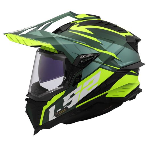 LS2 HELMETS LS2 MX701 EXPLORER SPIRE GREEN H-VIS YELLOW-06