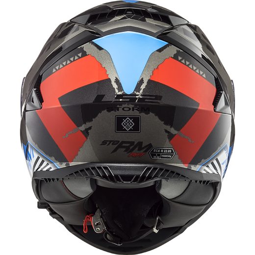 LS2 PŘILBA FF800 STORM SPRINTER BLACK/RED/TITANIUM