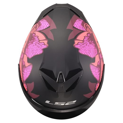 LS2 HELMETS LS2 FF820 RAPID III POPPIES II BLACK PINK
