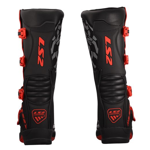 LS2 HELMETS LS2 RAPTOR MAN BOOTS BLACK RED