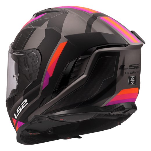 LS2 HELMETS LS2 FF818 STORM III SPORTY GREY PURPLE