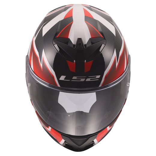 LS2 HELMETS LS2 FF820 RAPID III XTREM WHITE BLACK RED