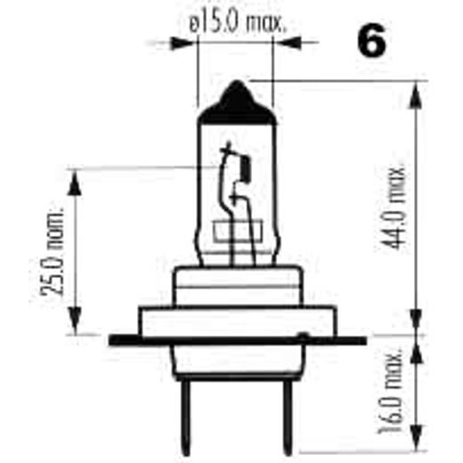 NARVA ŽÁROVKA H7 12V 55W PX26D RANGE POWER BLUE+50%