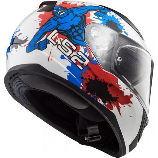 LS2 PŘILBA FF353 RAPID MINI MONSTER WHITE/BLUE