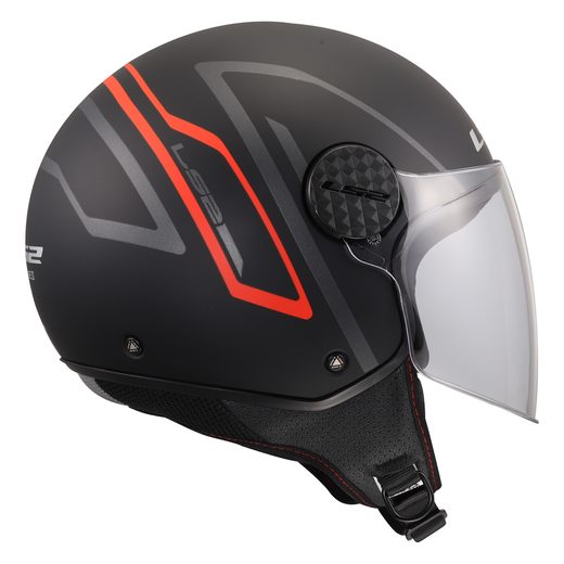 LS2 HELMETS LS2 OF558 SPHERE LUX II MINIM BLACK RED-06