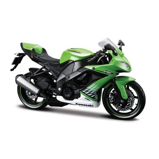 MAISTO KAWASAKI ZX-10R NINJA GREEN/WHITE 1:18