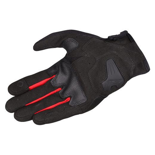 LS2 HELMETS LS2 ATOM MAN GLOVES BLACK RED