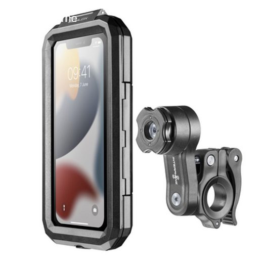 INTERPHONE UNIVERZÁLNÍ VODĚODOLNÉ POUZDRO INTERPHONE ARMOR PRO, ÚCHYT NA ŘÍDÍTKA QUIKLOX, MAX. 6,5" BLACK