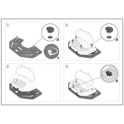TESSERACT PŘEDNÍ BOX PRO ČTYŘKOLKU SEGWAY SNARLER AT6