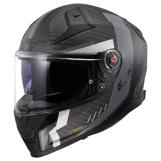 LS2 HELMETS LS2 FF811 VECTOR II C GRID MATT BLACK GREY-06